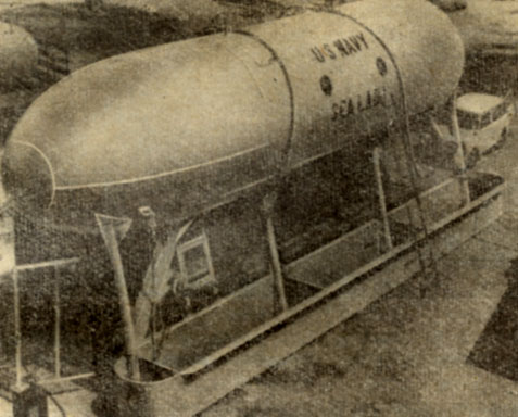 Первый американский подводный дом Он был установлен на глубине 58,5 м на вершине подводного вулкана неподалеку от Бермудских островов