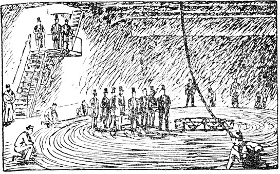 Кабельный трюм корабля ('Грит Истерн'), прокладывавшего первый кабель между Европой и Америкой